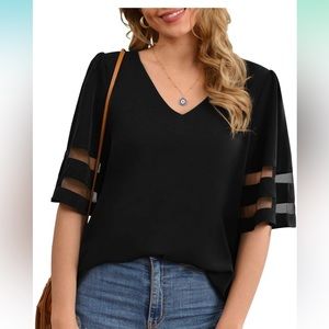 NWT black blouse size 2X